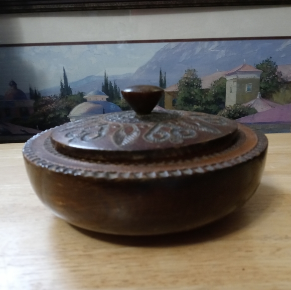 🚜🏚 HANDCRAFTED VINTAGE BOWL 🏘🎋 - Picture 2 of 6